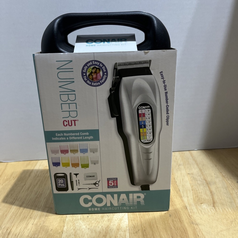 Conair Mens‎ Clipper Hair Cutting Kit Number 20-Pc Corded Clippers  HC408R